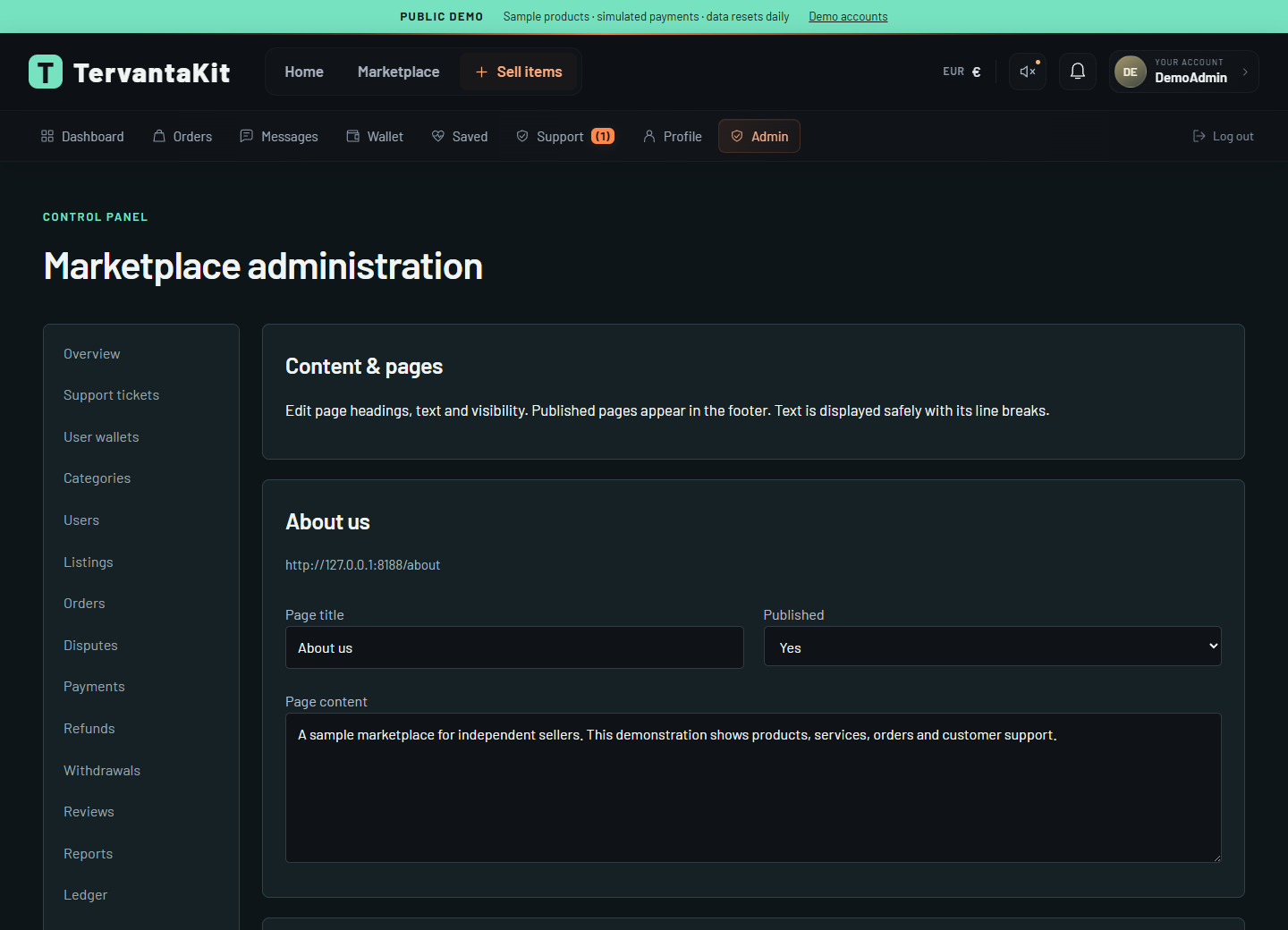 TervantaKit Marketplace screenshot 4